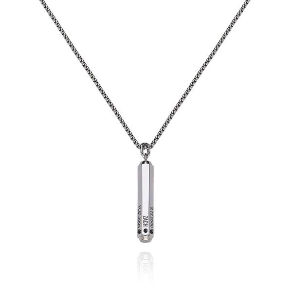 3D Hexagon Bar Necklace