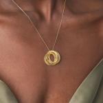 Gold Russian Rings Necklace