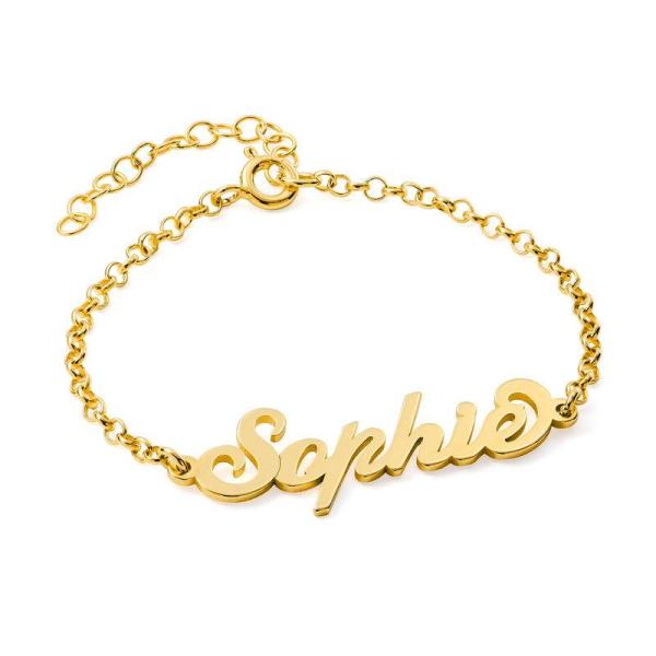 Classic Gold Name Bracelet