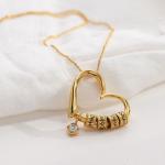 Charming Heart Necklace in Gold