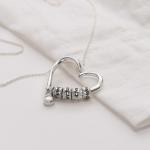 Charming Heart Necklace in Silver