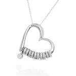 Charming Heart Necklace in Silver