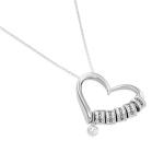 Charming Heart Necklace in Silver