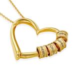 Charming Heart Necklace in Gold