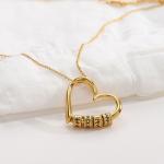 Charming Heart Necklace in Gold