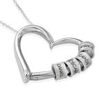 Charming Heart Necklace in Silver