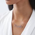 Rose Gold Cursive Name Necklace