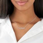 Silver Cursive Name Necklace