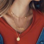 Gold Cursive Name Necklace