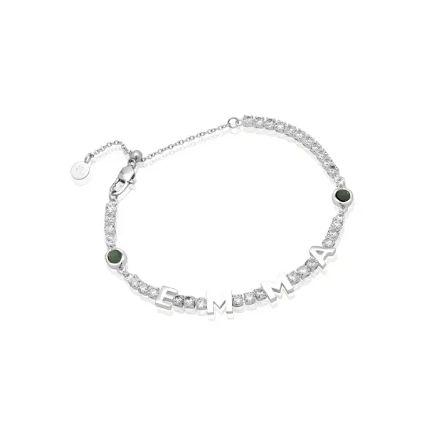 Name Tennis Bracelet in Silver