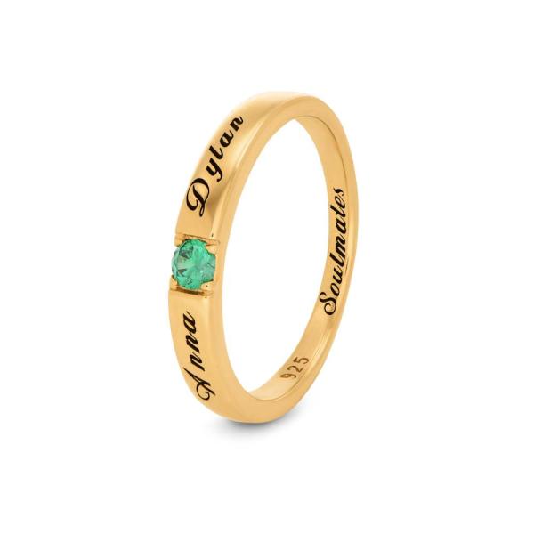 Devotion Promise Ring in Gold