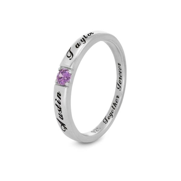 Devotion Promise Ring in Silver