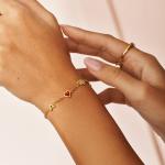 Gold Fixed Charm Bracelet