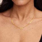 Multiple Name Necklace in Gold