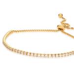 Adjustable Tennis Gold Bracelet