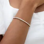 Adjustable Tennis Rose Gold Bracelet