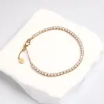 Adjustable Tennis Rose Gold Bracelet