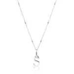 Silver Initial Necklace