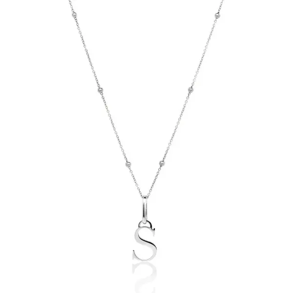 Silver Initial Necklace