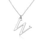 Silver Initial Necklace