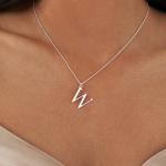 Silver Initial Necklace