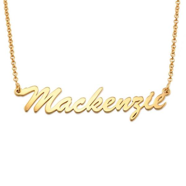 Classic Name Necklace in Gold