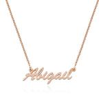 Classic Name Necklace in Rose Gold