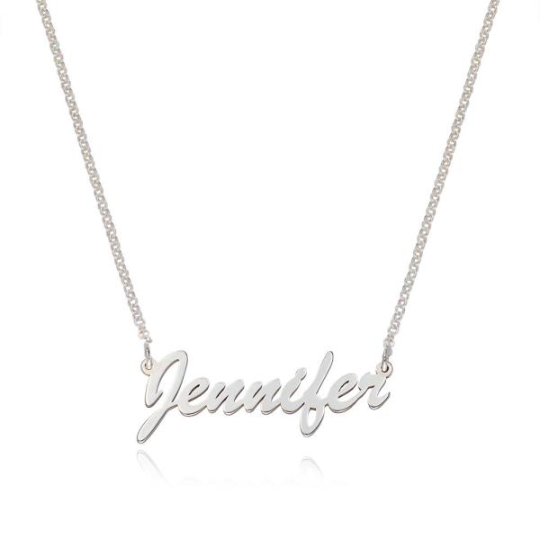 Classic Name Necklace in Silver