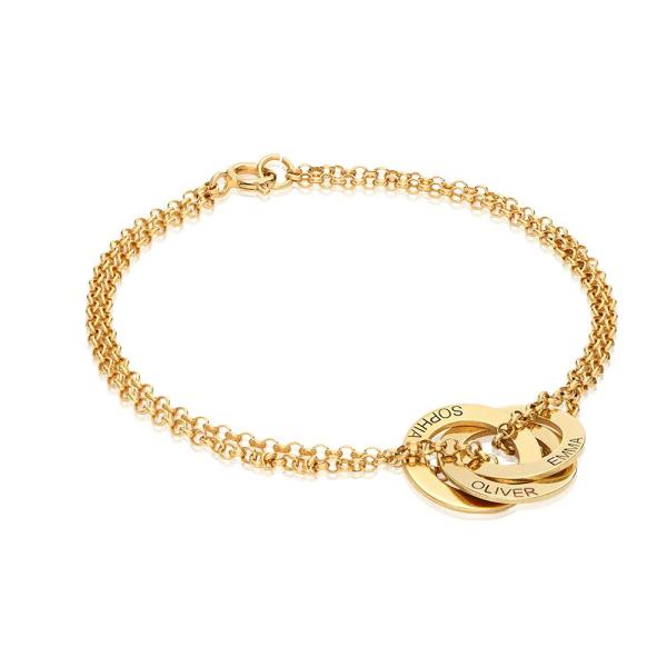 Gold Russian Ring Bracelet