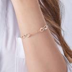 Multiple Infinity Bracelet in Rose Gold