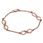 Multiple Infinity Bracelet in Rose Gold