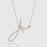 Sydney Custom Name Necklace Rose Gold