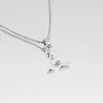 Kayla Initial Necklace Silver