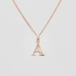 Kayla Initial Necklace Rose Gold