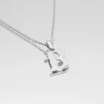 Kayla Initial Necklace Silver