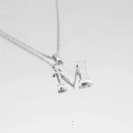 Kayla Initial Necklace Silver