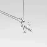 Kayla Initial Necklace Silver