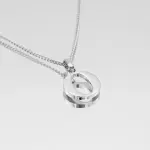 Kayla Initial Necklace Silver