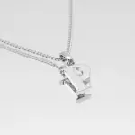 Kayla Initial Necklace Silver