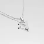 Kayla Initial Necklace Silver