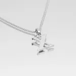 Kayla Initial Necklace Silver