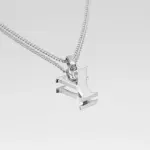 Kayla Initial Necklace Silver