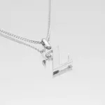 Kayla Initial Necklace Silver