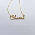 London Name Necklace Gold