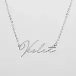 Valencia Custom Name Necklace Silver