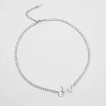 ICY Arabic Name Necklace Silver