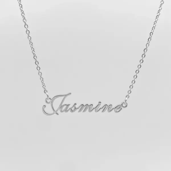 Siena Personalised Name Necklace Silver