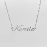 Venice Custom Name Necklace Silver