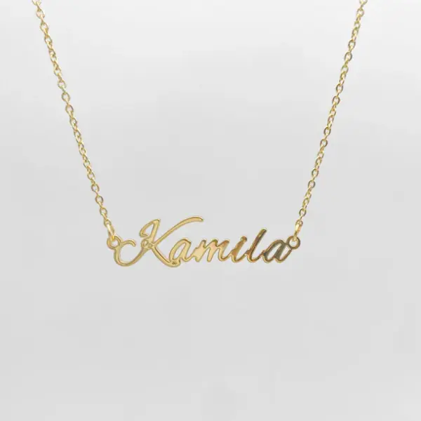 Venice Custom Name Necklace Gold