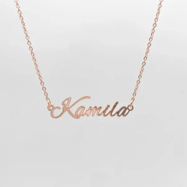 Venice Custom Name Necklace Rose Gold